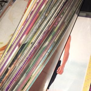 Collection of celebrity posters from magazines.